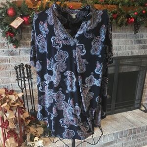 Paisley Print Women's Top